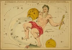 aquarius astrological sun sign public domain image