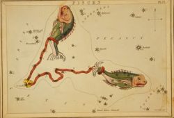 map of the constellation pisces